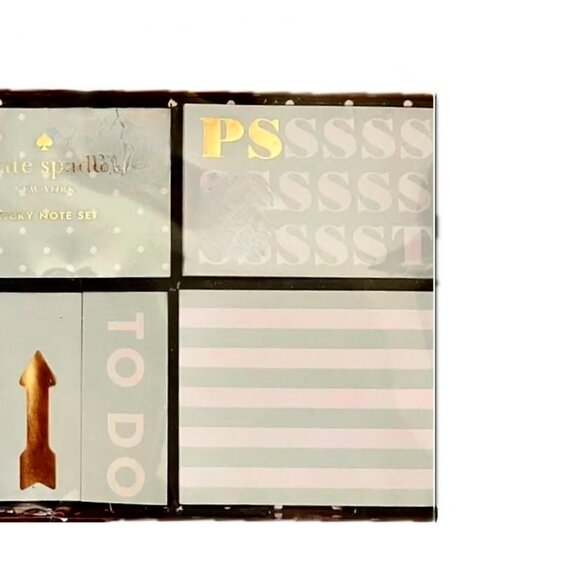 Kate Spade Boxed Sticky Note Set "Just In" Style Post-It Notes 500ct NIB - Picture 3 of 6